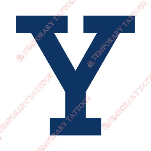 Yale Bulldogs Customize Temporary Tattoos Stickers NO.7093